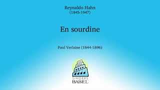 En Sourdine  Reynaldo Hahn [upl. by Atinob168]