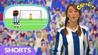 CBeebies  Lets Play  Scoring a penalty [upl. by Ralyat]