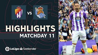 Resumen de Real Valladolid vs Real Sociedad 10 [upl. by Sorci845]