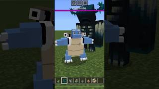 BLASTOISE VS WARDEN 🐢🐢 shortvideo minecraft blastoise [upl. by Manolo]