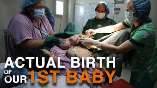 ACTUAL BIRTH VLOG  1ST BABY OF THE FAMILY  MARIA CAMILLA [upl. by Isyak337]