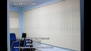 harga gorden vertikal blind untuk kantor murah berkualitas tersedia bahan dimout dan blackout [upl. by Fadas]