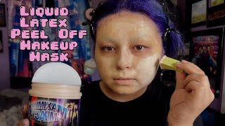 Liquid Latex Peel off Makeup Mask [upl. by Ylrebmyk]