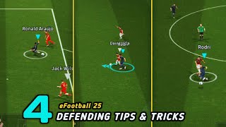 4 Tips amp Tricks For Better Defending 💪🏻  eFootball 25 [upl. by Ginevra]