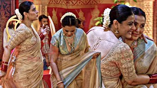 Kajol Devgn with Rani Mukerji Beautiful Moment at Biggest Durga Puja  When Anjali Meet Tina [upl. by Esdnyl982]