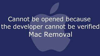 idevice id cannot be opened because the developer cannot be verified [upl. by Ettenad]