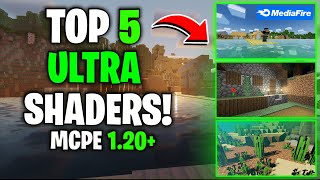 Top 5 Shaders Realistas Para Minecraft PE 120121 ULTRA REALISTAS E LEVES [upl. by Nuncia]