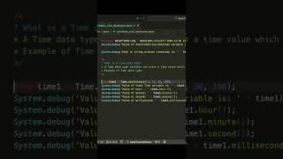 What is Time data type in apex coding sfdcstop salesforceadmin salesforcedeveloper [upl. by Medovich796]