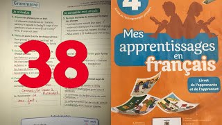 4AEP Page 38 Évaluation et consolidation Mes apprentissages en français [upl. by Artemas]