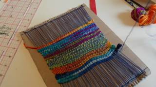 Make a weaving loom from cardboard part 2 [upl. by Tiffany]