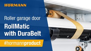 Roller garage door RollMatic with DuraBelt  Less abrasion is not possible  Hörmann [upl. by Ardys]