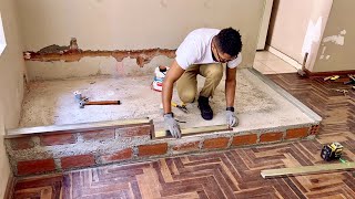 Increíbles Ideas Cómo hacer una Habitación y un Baño en Casa con Pared de paneles de yeso [upl. by Zeb]