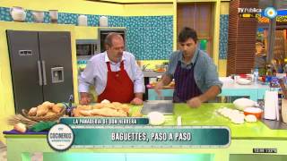 Cocineros argentinos  Pan francés casero  100314 2 de 2 [upl. by Bettencourt818]