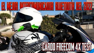 EL MEJOR INTERCOMUNICADOR BLUETOOTH DEL 2022  CARDO FREECOM 4 X TEST [upl. by Yrocal]