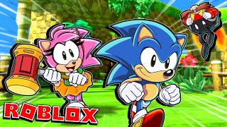 Sonic amp Amy Play quotClassic Sonic Simulatorquot 🔵💨 ROBLOX [upl. by Lozano406]