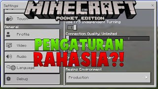 Pengaturan Rahasia  Minecraft PE Pocket Edition Indonesia [upl. by Hadwyn]