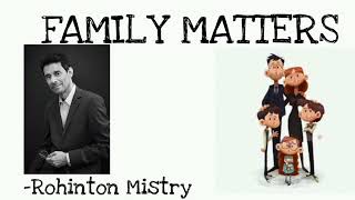 Family Matters by Rohinton Mistry hindi explanationEnglish literatureindian literature [upl. by Paluas]