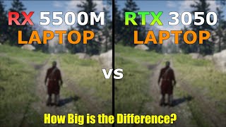 RX 5500M Laptop vs RTX 3050 Laptop  Gaming Test  How Big is the Difference [upl. by Powell]