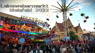 Leinewebermarkt 2022 in Bielefeld  Kirmes amp Live Musik  OWL lässt es krachen [upl. by Cramer]