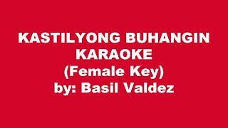 Basil Valdez Kastilyong Buhangin Karaoke Female Key [upl. by Sergu]