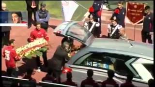 FUNERALI PIERMARIO MOROSINI STADIO LIVORNO ULTIMO SALUTO [upl. by Avron]