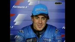 F1 Hongarije 2003 Race Persconferentie RTL5 RTLGP Formule 1 Grand Prix [upl. by Reisinger]