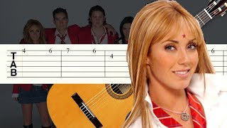 Salvame  RBD  Guitarra Tutorial  Tablatura [upl. by Cristi849]