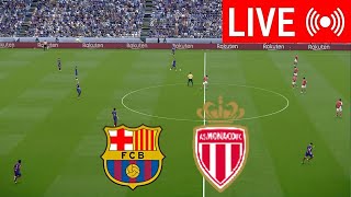 🔴LIVE Barcelona vs Monaco  Joan Gamper Trophy 2024  PES 21 Video Simulation Gameplay [upl. by Verla775]