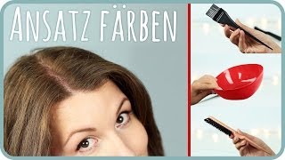 Haare selber färben l Ansatz [upl. by Mccutcheon]