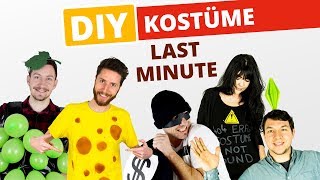 DIY 5 Last Minute Kostüme zum Selbermachen [upl. by Nyladnor]