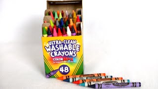 UltraClean Washable Crayons 48 Pack from Crayola [upl. by Yeuh815]