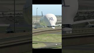 Heaviest Cargo Airplane Takeoff Too Late Airbus Beluga [upl. by Einiar]