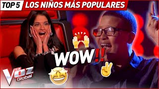 Los talents MÁS POPULARES de La Voz Kids [upl. by Kellina]