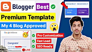 Best Blogger Template For AdSense Approval 2023  Premium Blogger Template Free Download [upl. by Macpherson]