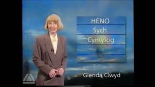 S4C Weather  Y Tywydd S4C  1992 [upl. by Chaffin57]