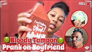 Telling Fiancé quotI Cant Get My Tampon Outquot To See How He Reacts [upl. by Eilliw]