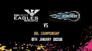 Newcastle Eagles Vs Surrey Scorchers 080116 [upl. by Ledoux]