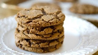 Crinkled Ginger Molasses Cookie Recipe [upl. by Anitsej]