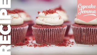 Gluten Free Red Velvet Cupcake Recipe amp HowTo  Cupcake Jemma [upl. by Palma]