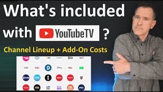 YouTube TV Channels Lineup amp AddOns List  Cost in 2024  Local channels ESPN NFL Sunday Ticket [upl. by Elwina]