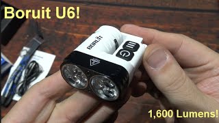 Boruit U6 Multi Color LED Flashlight Kit Review Six 3030 LEDs 1600 Lumens Multi Color Side LEDs [upl. by Dzoba]