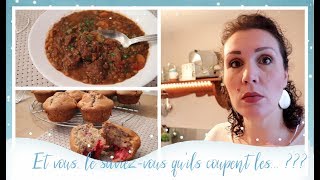 Vlog famille du 4 février  recettes muffins pommes et framboises et ragoût de bœuf aux lentilles [upl. by Aray234]