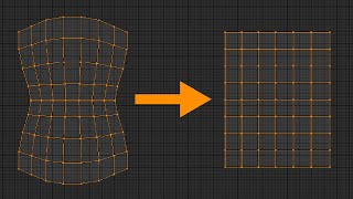 How to Flatten UV Islands Blender Tutorial [upl. by Grefer]