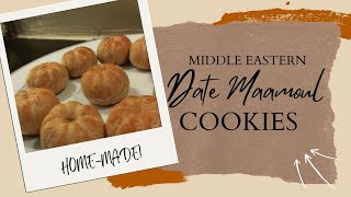 How to homebake Cookies MiddleEastern Maamoul Whole wheat flour soft Premium Dates Nuts filling [upl. by Eustache985]