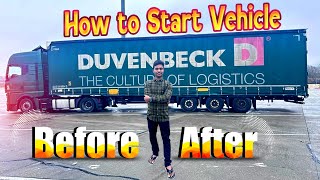 How to start vehicle before  afterDRIVER TN51 91 99949 62680duvenbeck [upl. by Edylc515]