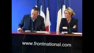 Vidéo choc  Conférence de presse de Marine Le Pen et Laurent Ozon [upl. by Lauer]