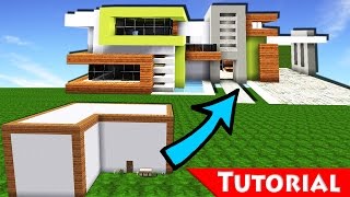 Minecraft Box to Modern House  Transformation 2  Tutorial  How to Make  Build  Best 2016 [upl. by Auqinal146]