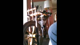 Upright spinning wheel [upl. by Easton]