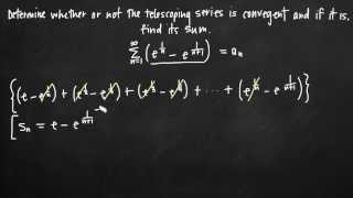 Convergence of a telescoping series KristaKingMath [upl. by Aleunamme]