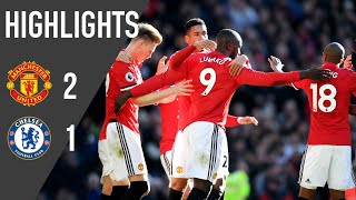 Manchester United 21 Chelsea  Premier League Highlights 1718  Manchester United [upl. by Hoj]